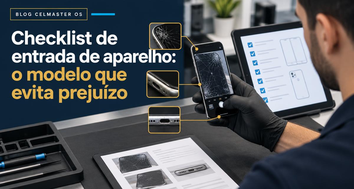 Checklist de entrada de aparelho: o modelo que evita prejuízo